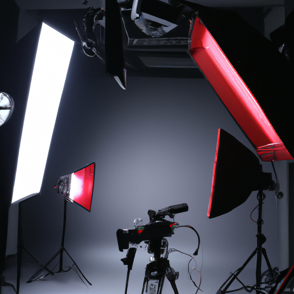 Studio photo lumineux avec fonds blancs et lumière diffuse