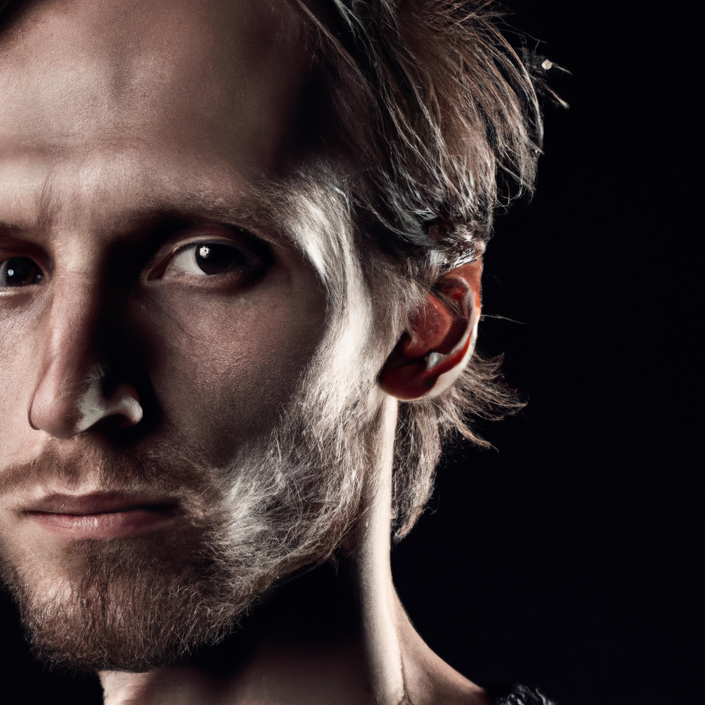 Exemple portrait minimaliste en lumière naturelle